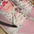 Travis Scott × NIKE AIR JORDAN 1 LOW “Shy Pink” のサンプルが公開