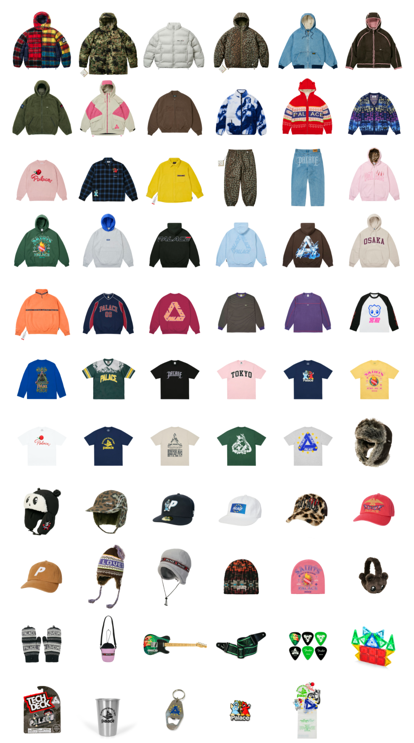 PALACE 2025年ホリデーコレクションの全アイテムプレビューが公開