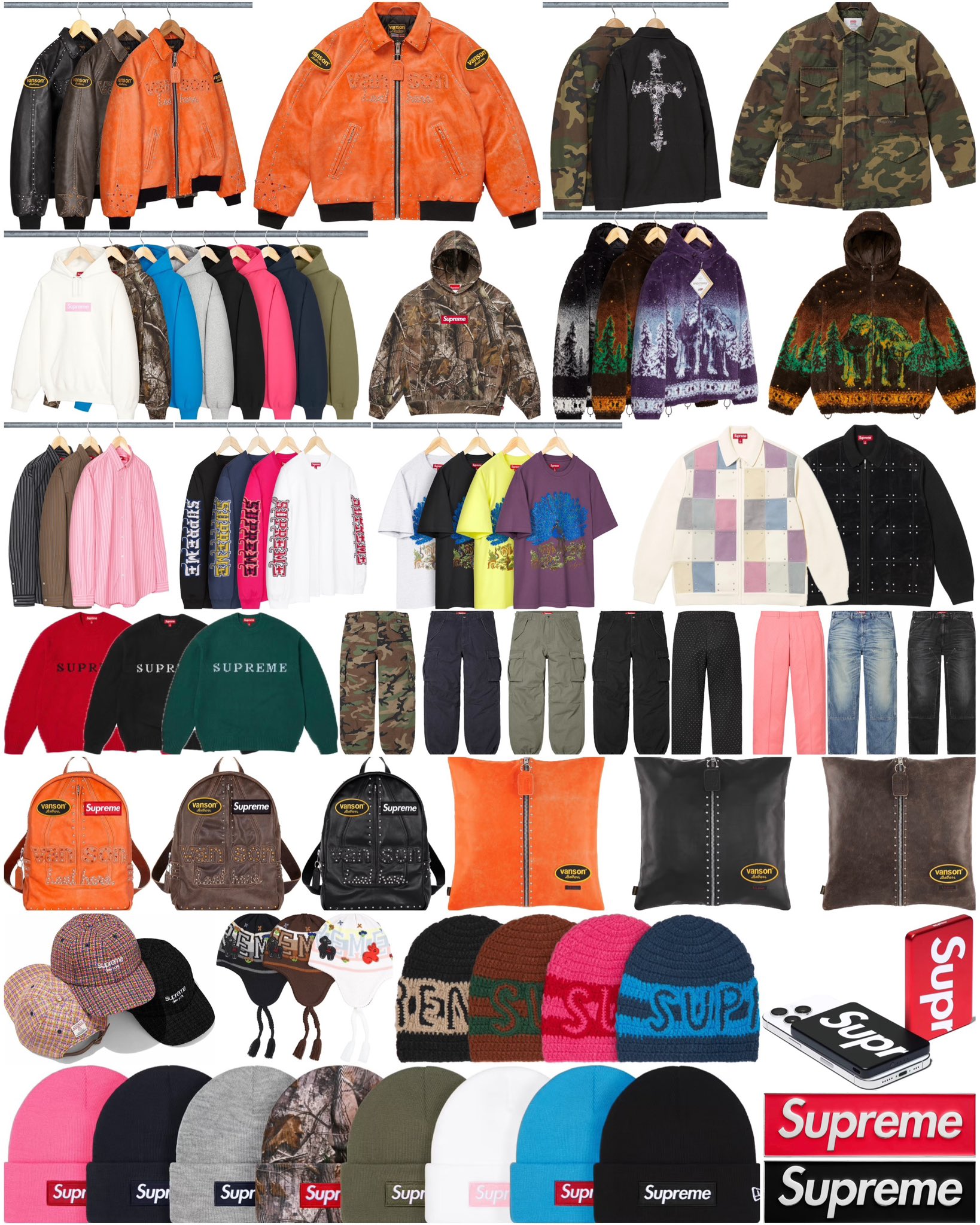 Supreme 2025年秋冬コレクション WEEK15 のドロップリストが公開