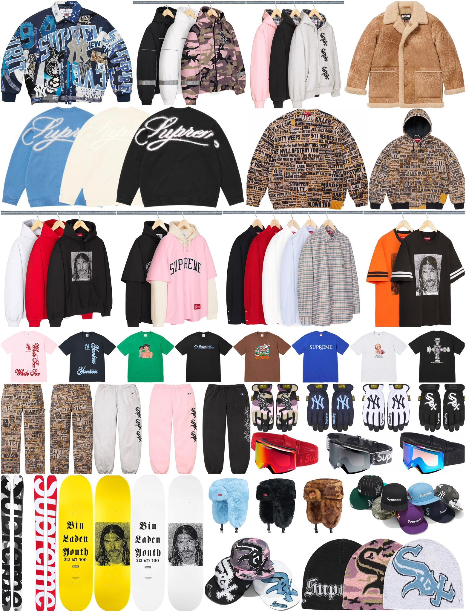 Supreme 2025年秋冬コレクション WEEK17 のドロップリストが公開