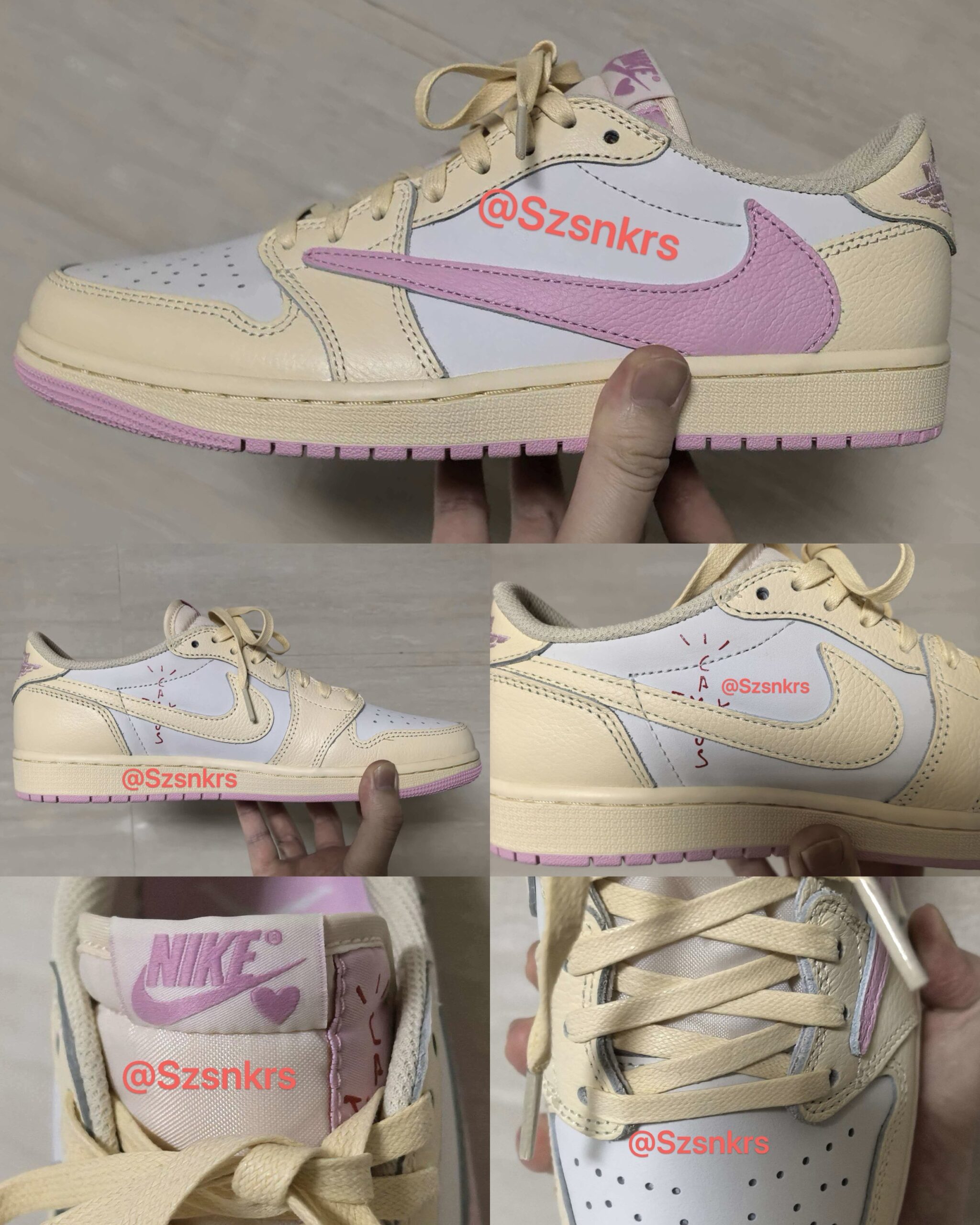Travis Scott × NIKE AIR JORDAN 1 LOW “Sail/Shy Pink” が2026年夏に発売予定
