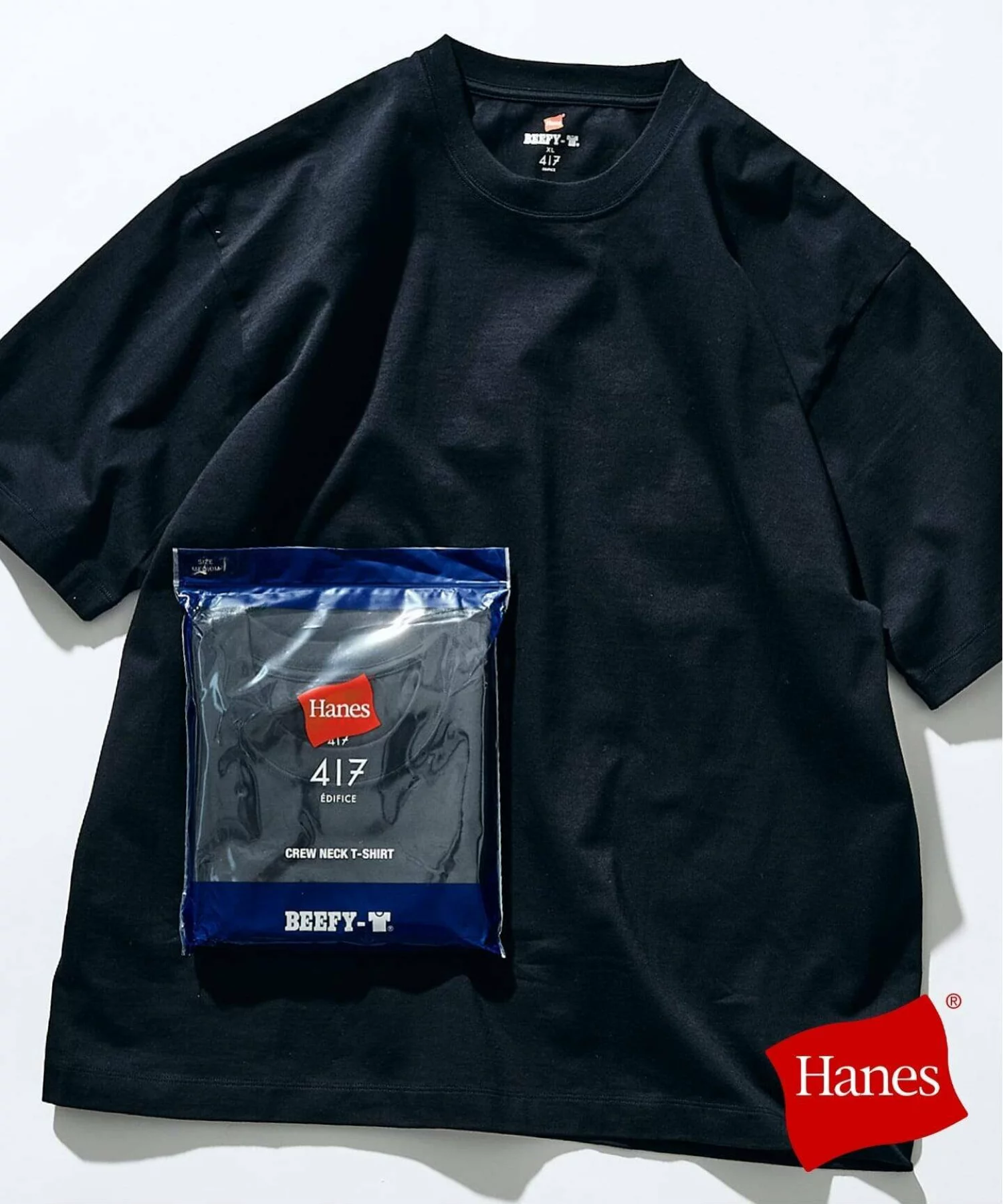 417 ÉDIFICE × Hanes 26SS『Beefy Crew Neck T-shirt』の先行予約が開始