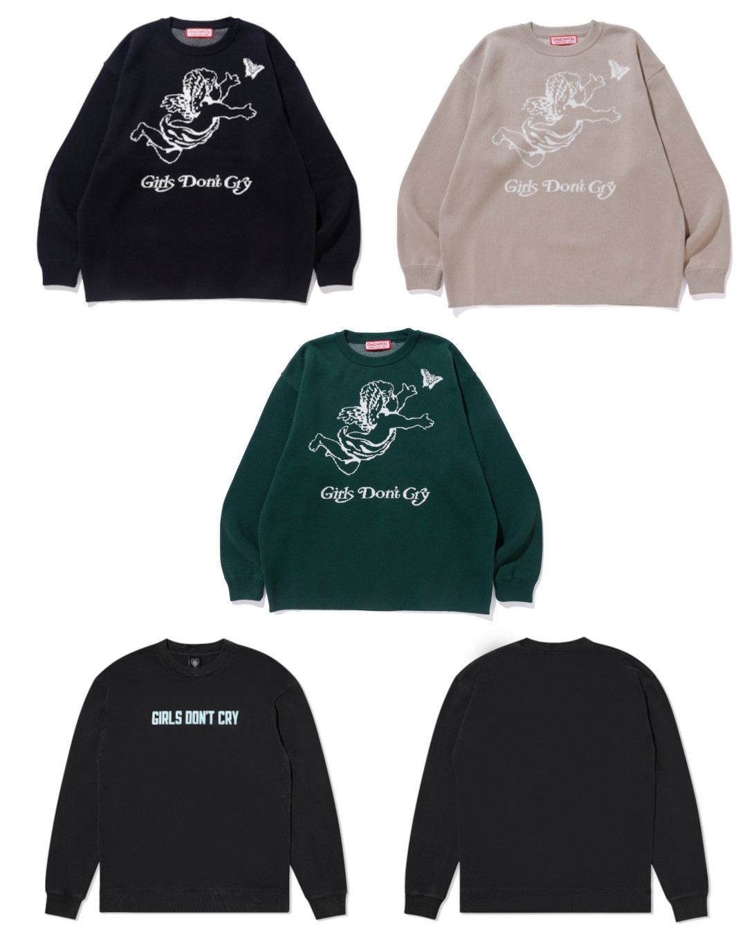 Girls Don’t Cry『Angel Knit & Logo Crewneck』のWEB抽選が開始