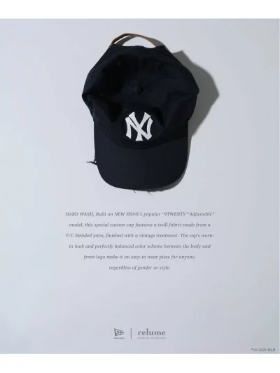 JOURNAL STANDARD relume × New era®『New York Yankees 9TWENTY “Hard Wash Navy”』の追加予約が開始