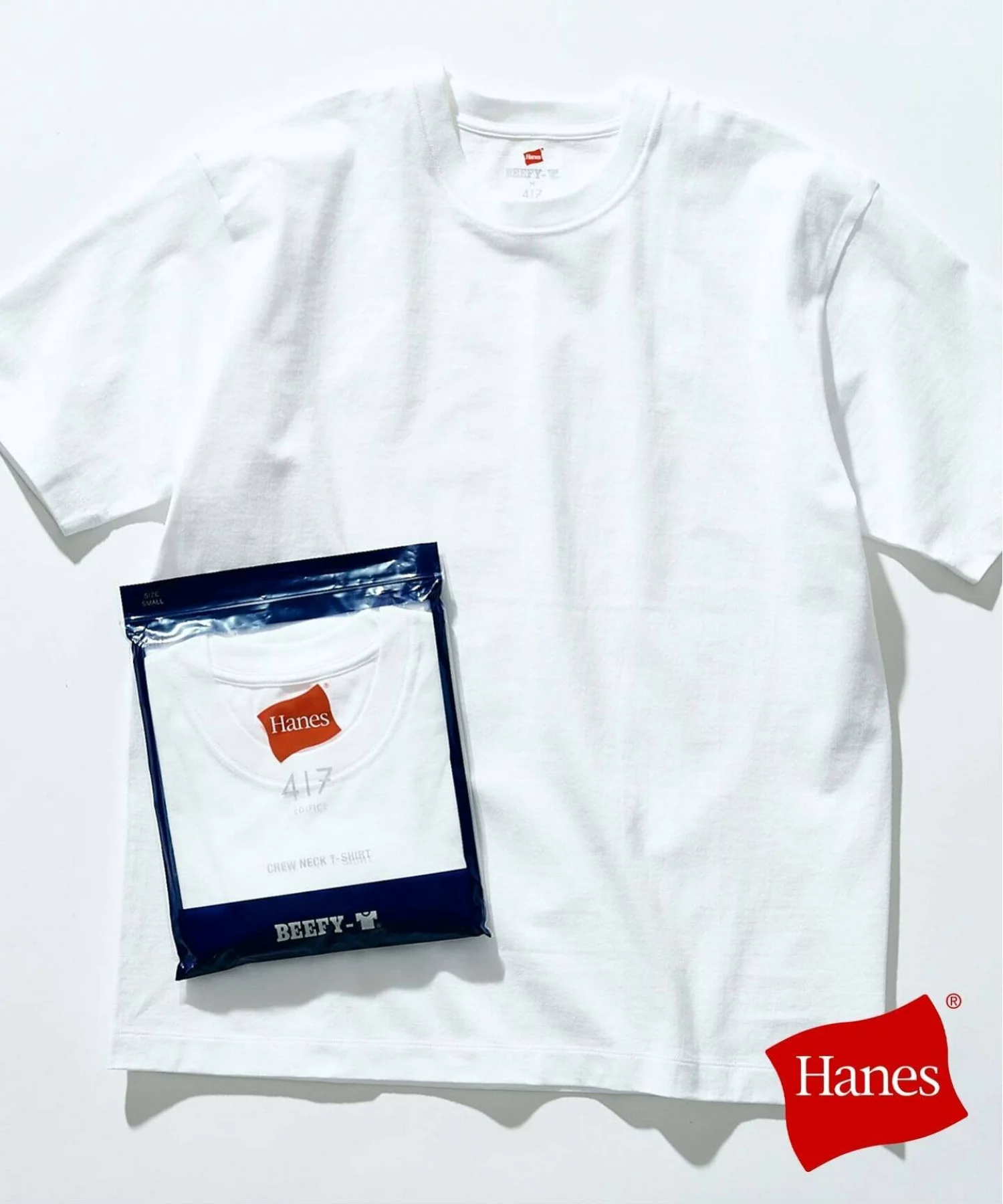 417 ÉDIFICE × Hanes 26SS『Beefy Crew Neck T-shirt』の先行予約が開始