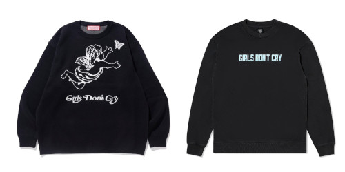 Girls Don’t Cry『Angel Knit & Logo Crewneck』のWEB抽選が開始