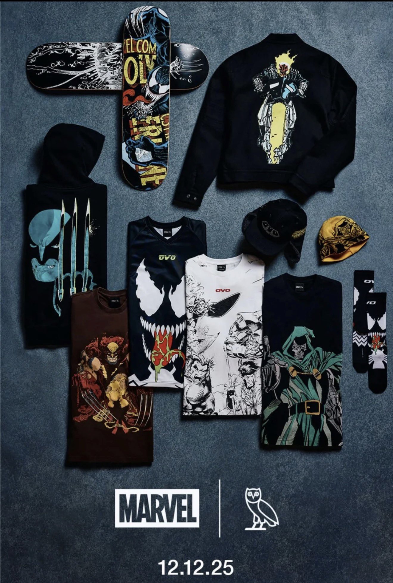 Drake 手掛ける OVO × Marvel のコラボコレクションが12月12日(金)発売予定