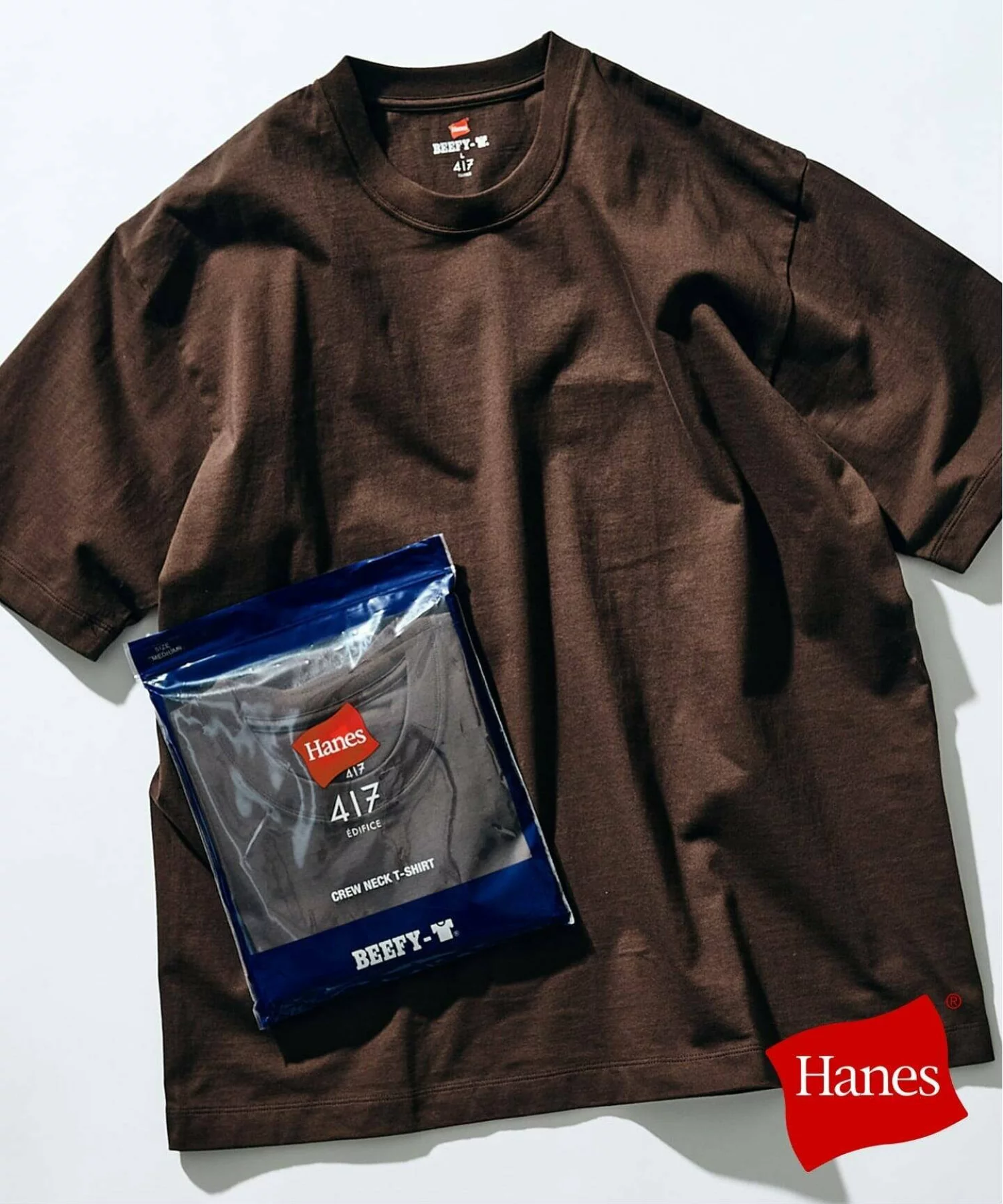 417 ÉDIFICE × Hanes 26SS『Beefy Crew Neck T-shirt』の先行予約が開始