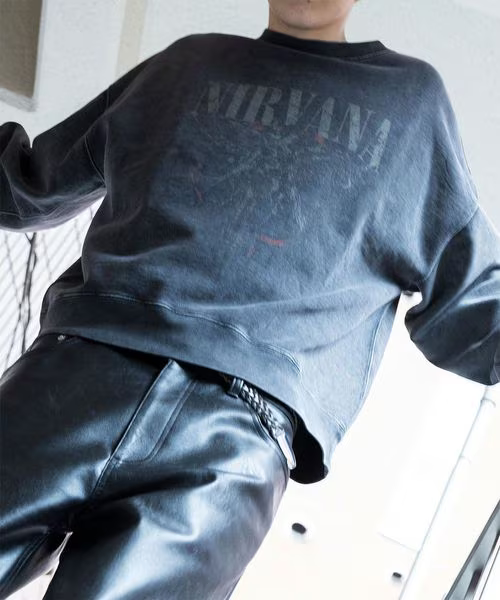 monkey time × NIRVANA『Printed Crew Neck Sweatshirt』が12月18日(木)発売