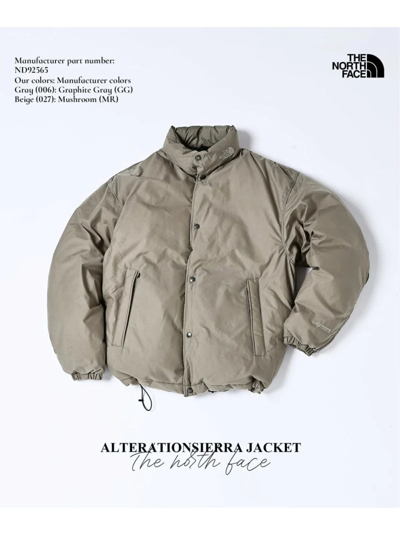 THE NORTH FACE『Alteration Sierra Jacket 2025FW』がセール価格で発売