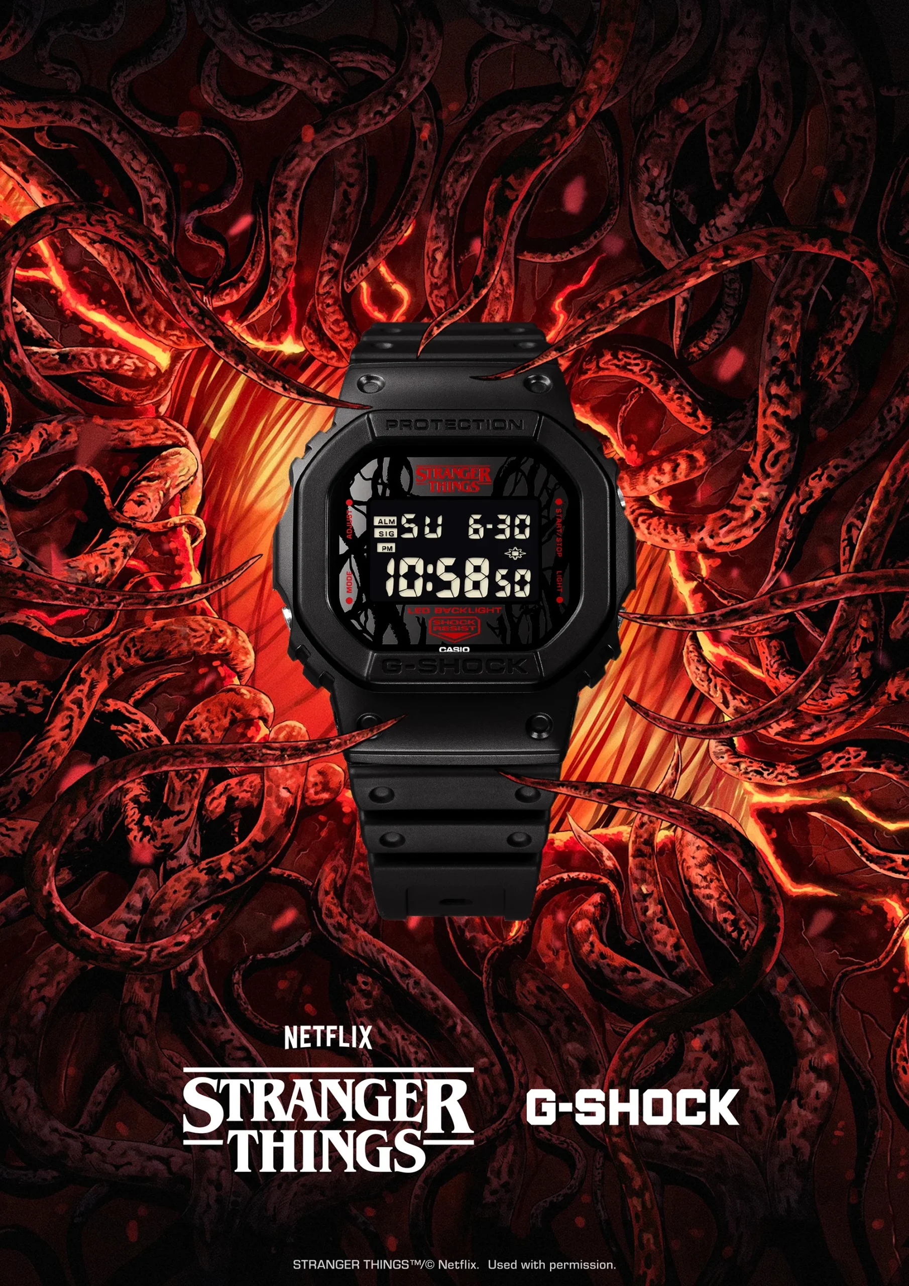 ストレンジャー・シングス 未知の世界  × G-SHOCK によるコラボモデル第2弾の先行予約が開始