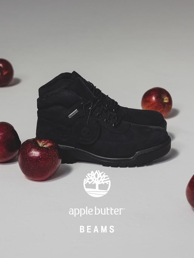 Timberland × APPLE BUTTER STORE × BEAMS『Field Boots GORE-TEX®︎ “Black”』が12月13日(土)12:30~発売