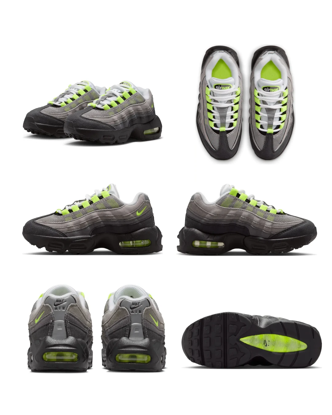 NIKE AIR MAX 95 Big Bubble “Neon” のキッズサイズが海外ストアにて先行販売