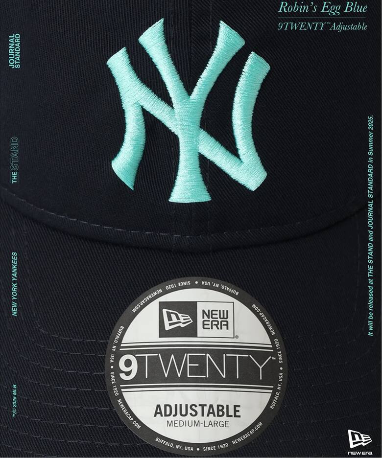JOURNAL STANDARD × New era®『New York Yankees 9TWENTY “Robin's Egg Blue”』が発売