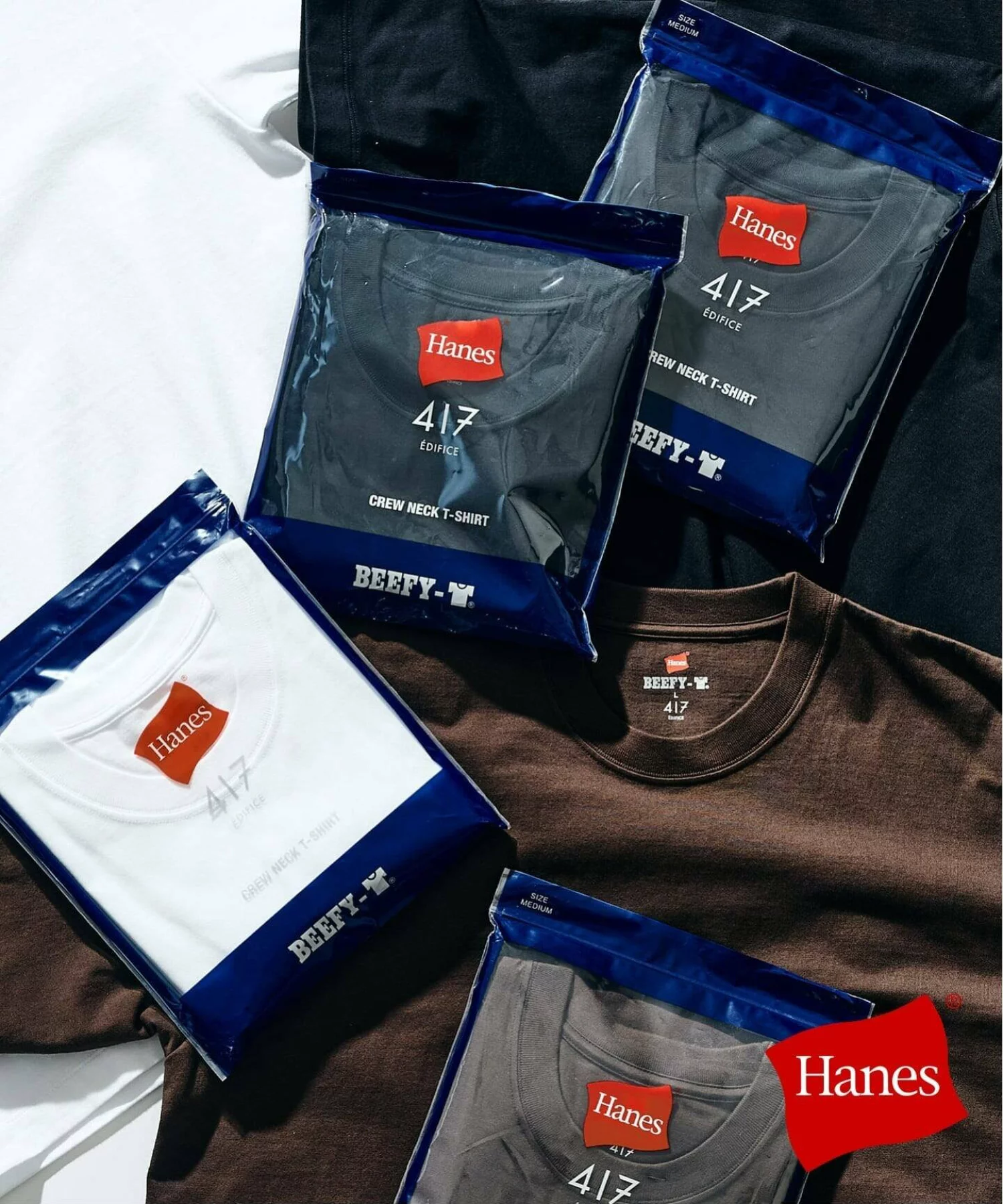 417 ÉDIFICE × Hanes 26SS『Beefy Crew Neck T-shirt』の先行予約が開始