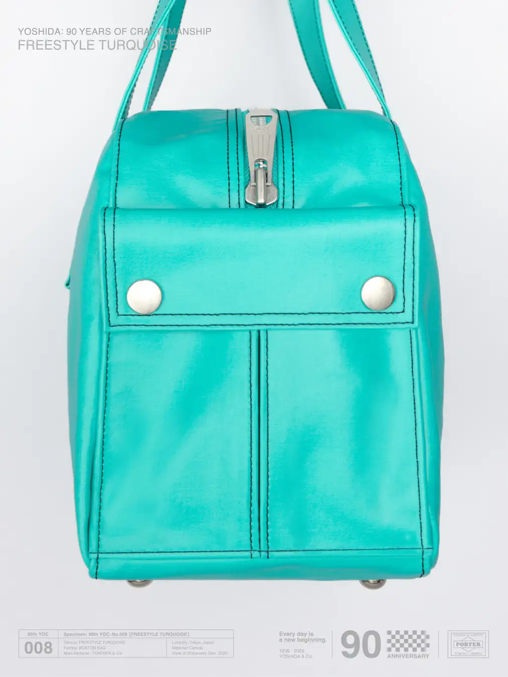吉田カバン 創業90周年を記念した PORTER『FREE STYLE TURQUOISE』が12月17日(水)に発売予定
