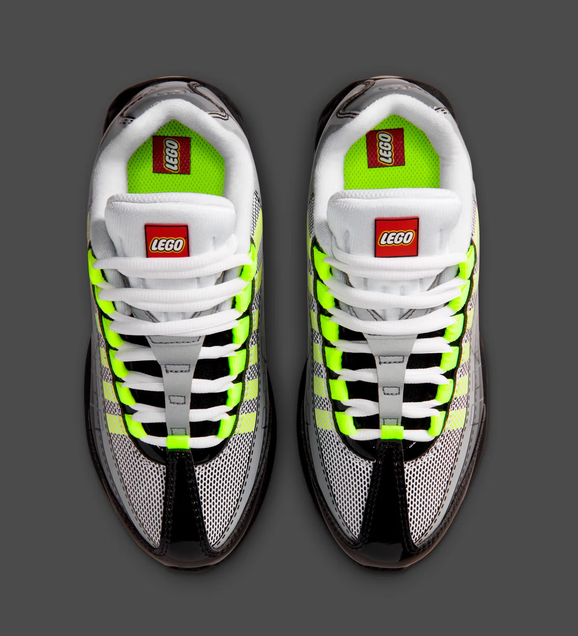 LEGO × NIKE AIR MAX 95 “Neon” のオフィシャル画像が公開