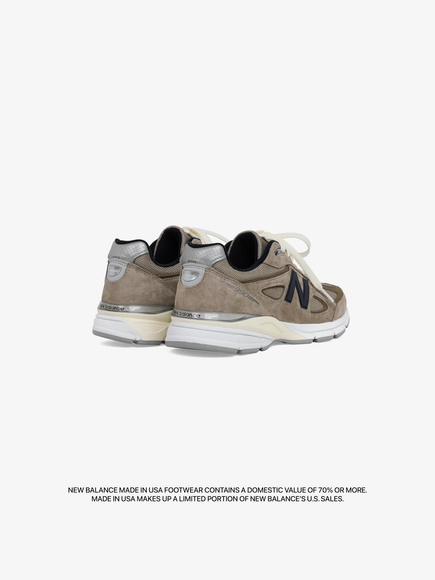 JJJJound × New Balance 990v4 “Mushroom” が12月12日(金)23:00～受注販売が開始