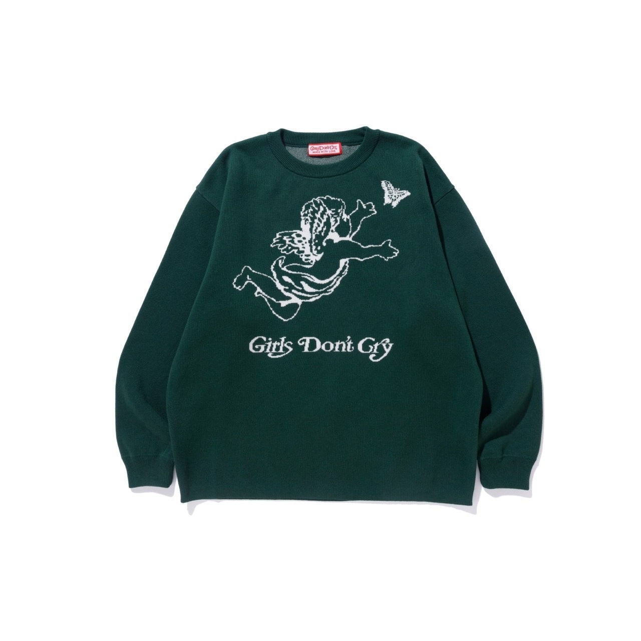 Girls Don’t Cry『Angel Knit & Logo Crewneck』のWEB抽選が開始