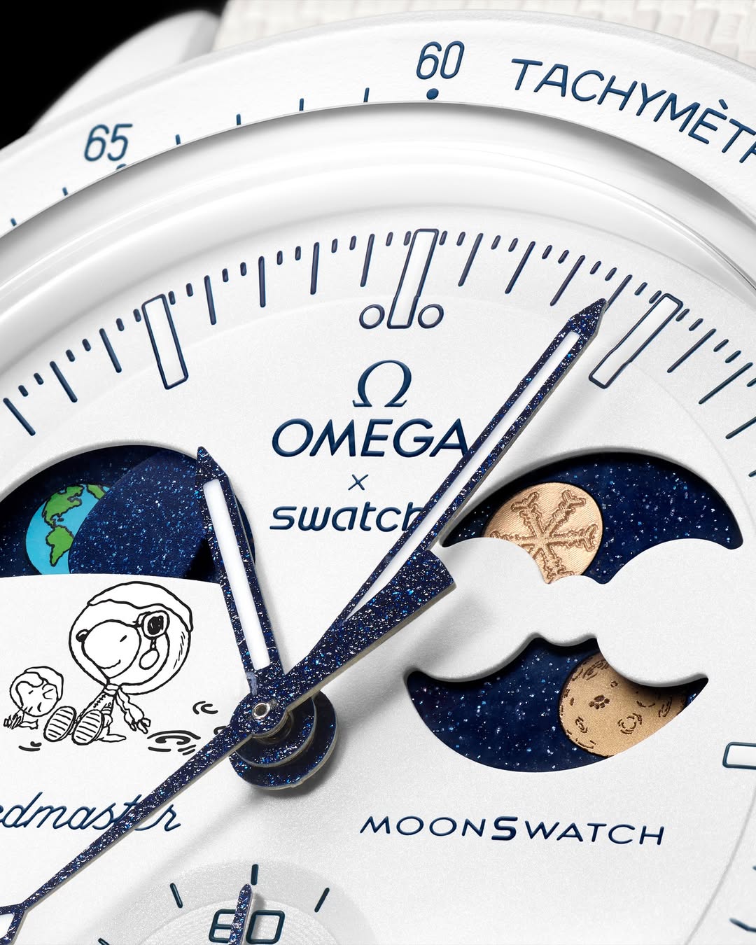 OMEGA × Swatch × SNOOPY『MoonSwatch Mission to Earthphase - Moonshine Gold』が12月5日(金)発売予定