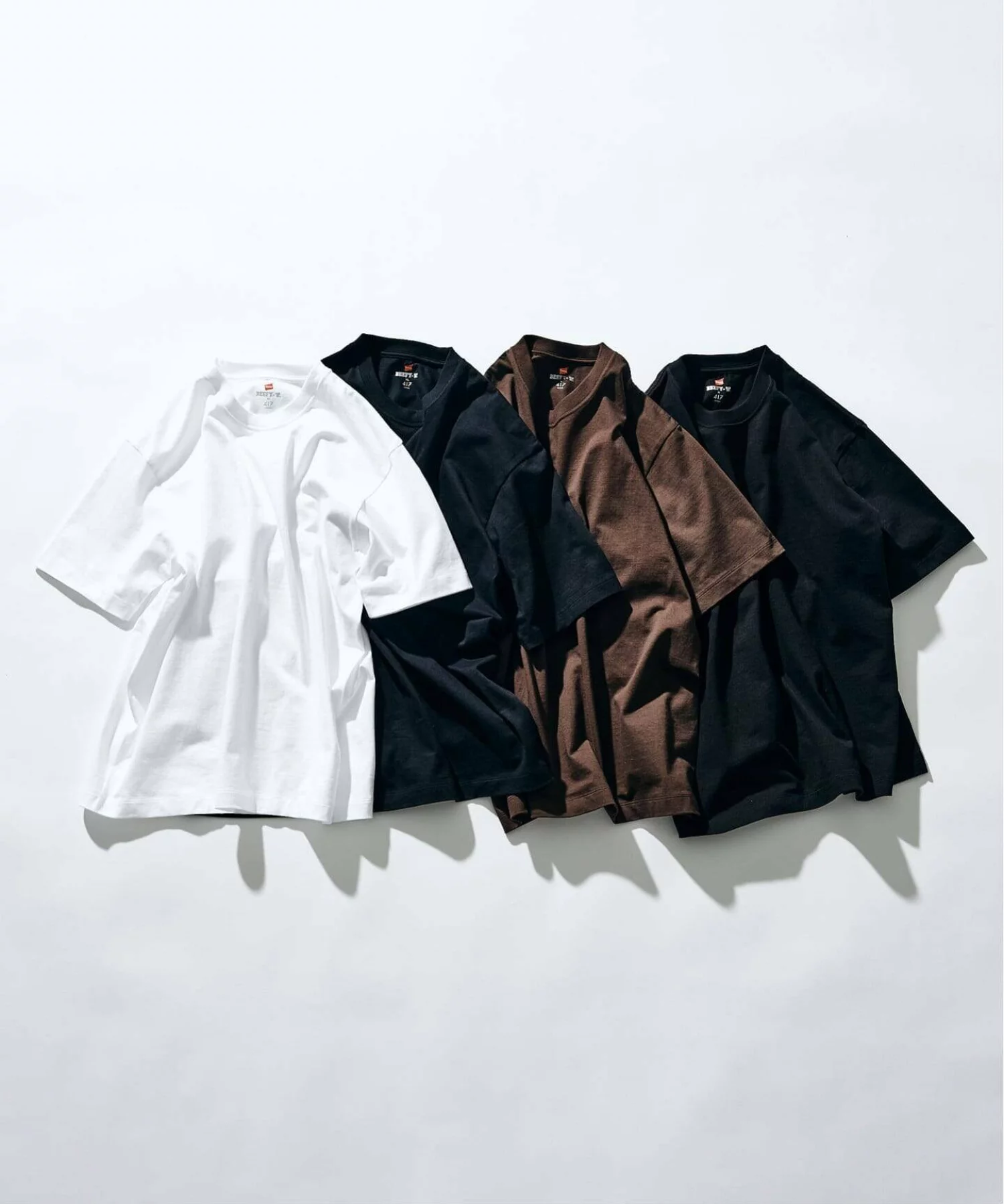 417 ÉDIFICE × Hanes 26SS『Beefy Crew Neck T-shirt』の先行予約が開始