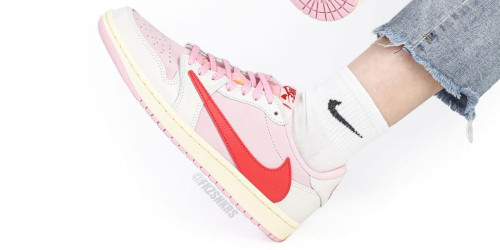 Travis Scott × NIKE AIR JORDAN 1 LOW “Shy Pink” が2026年夏に発売予定