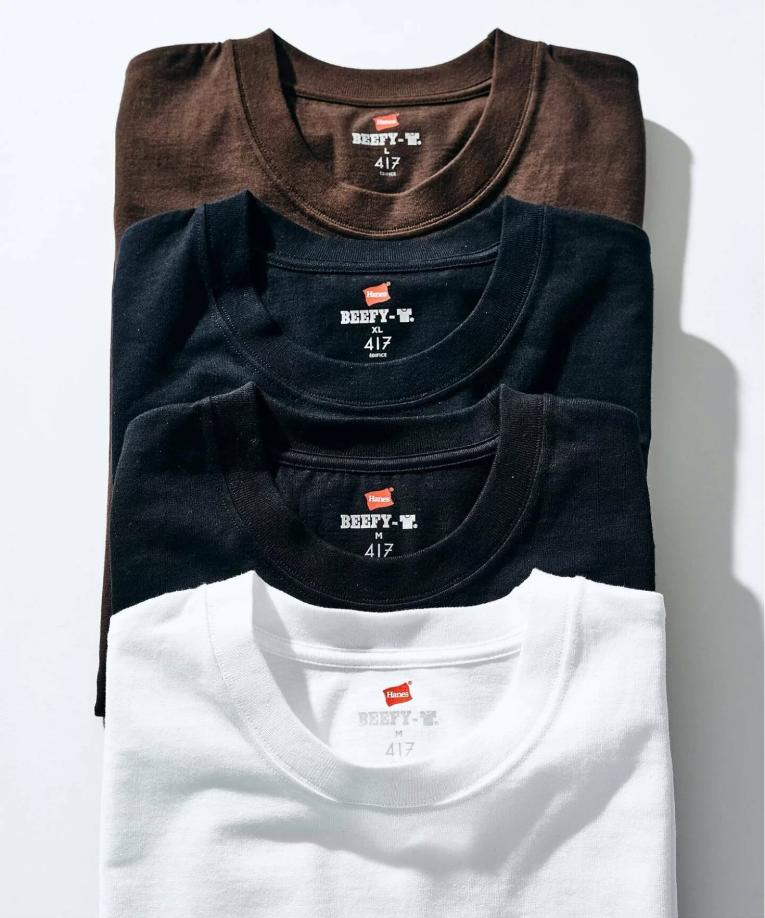 417 ÉDIFICE × Hanes 26SS『Beefy Crew Neck T-shirt』の先行予約が開始