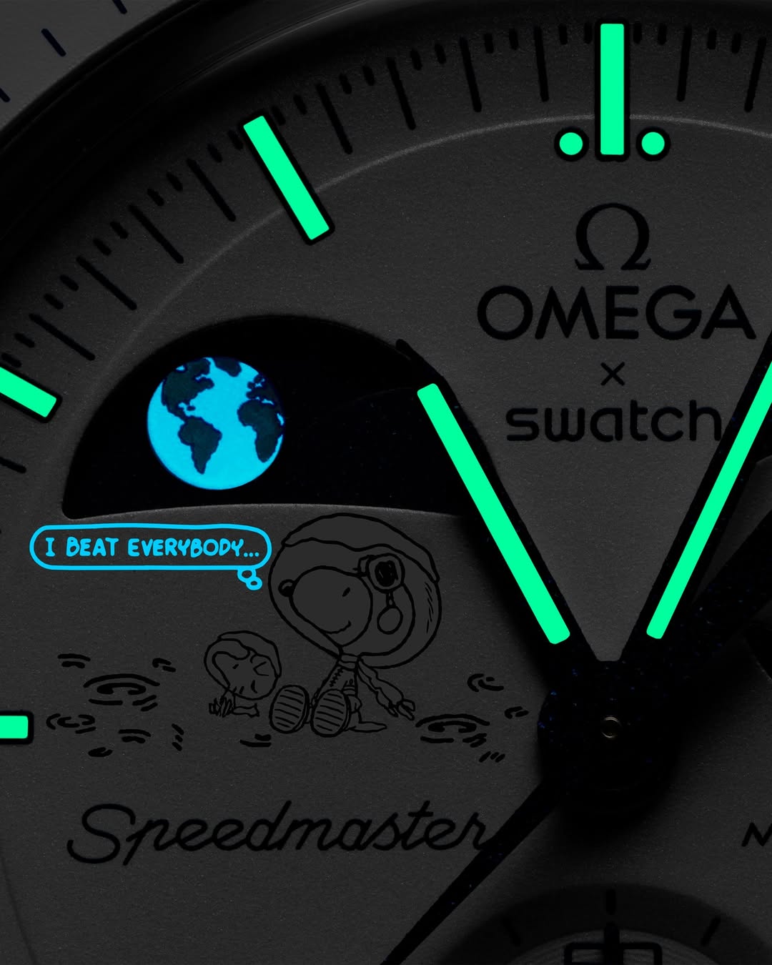 OMEGA × Swatch × SNOOPY『MoonSwatch Mission to Earthphase - Moonshine Gold』が12月5日(金)発売予定