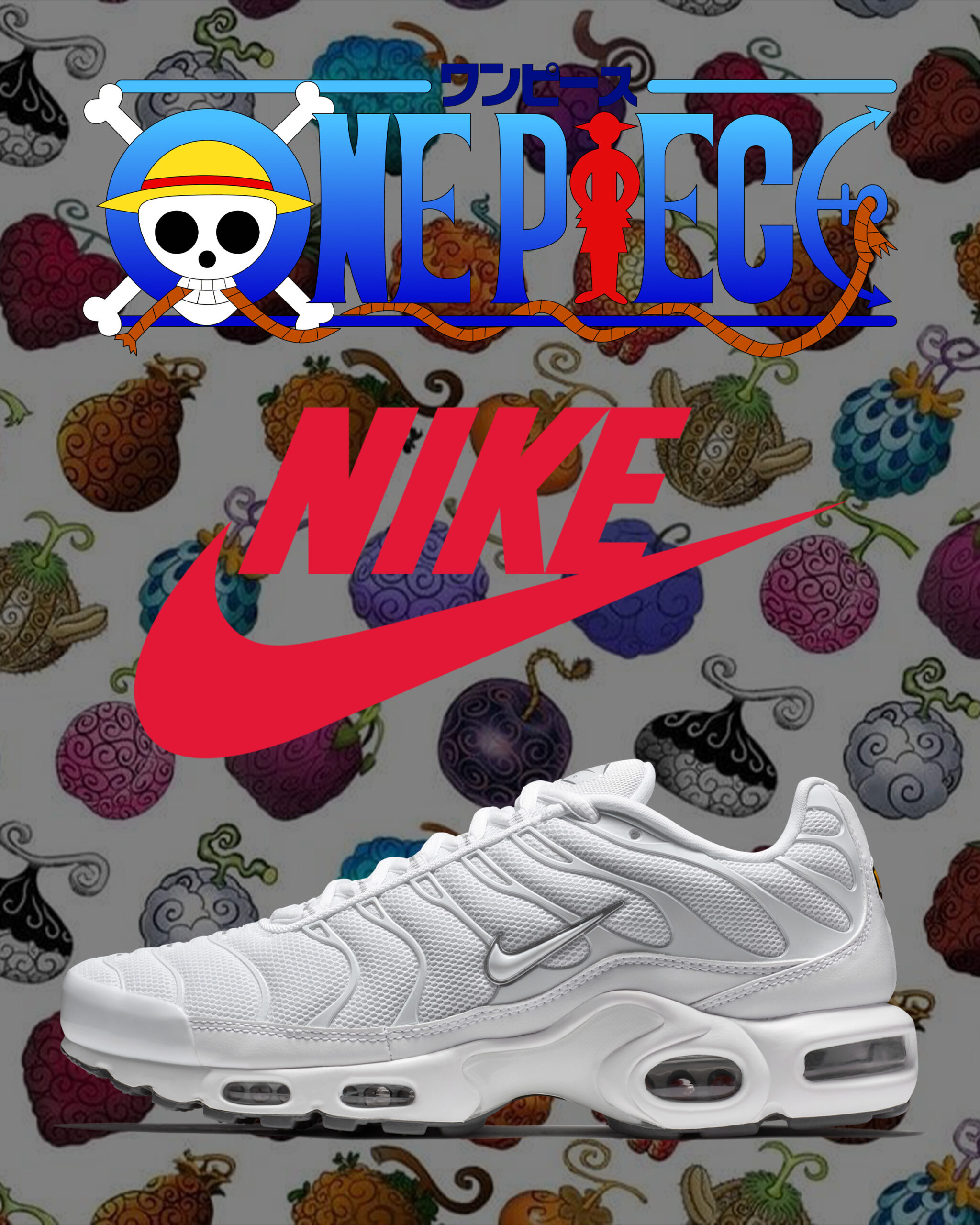 ONE PIECE × NIKE × ONE PIECE のコラボスニーカー AIR MAX PLUS が2026年秋に発売予定