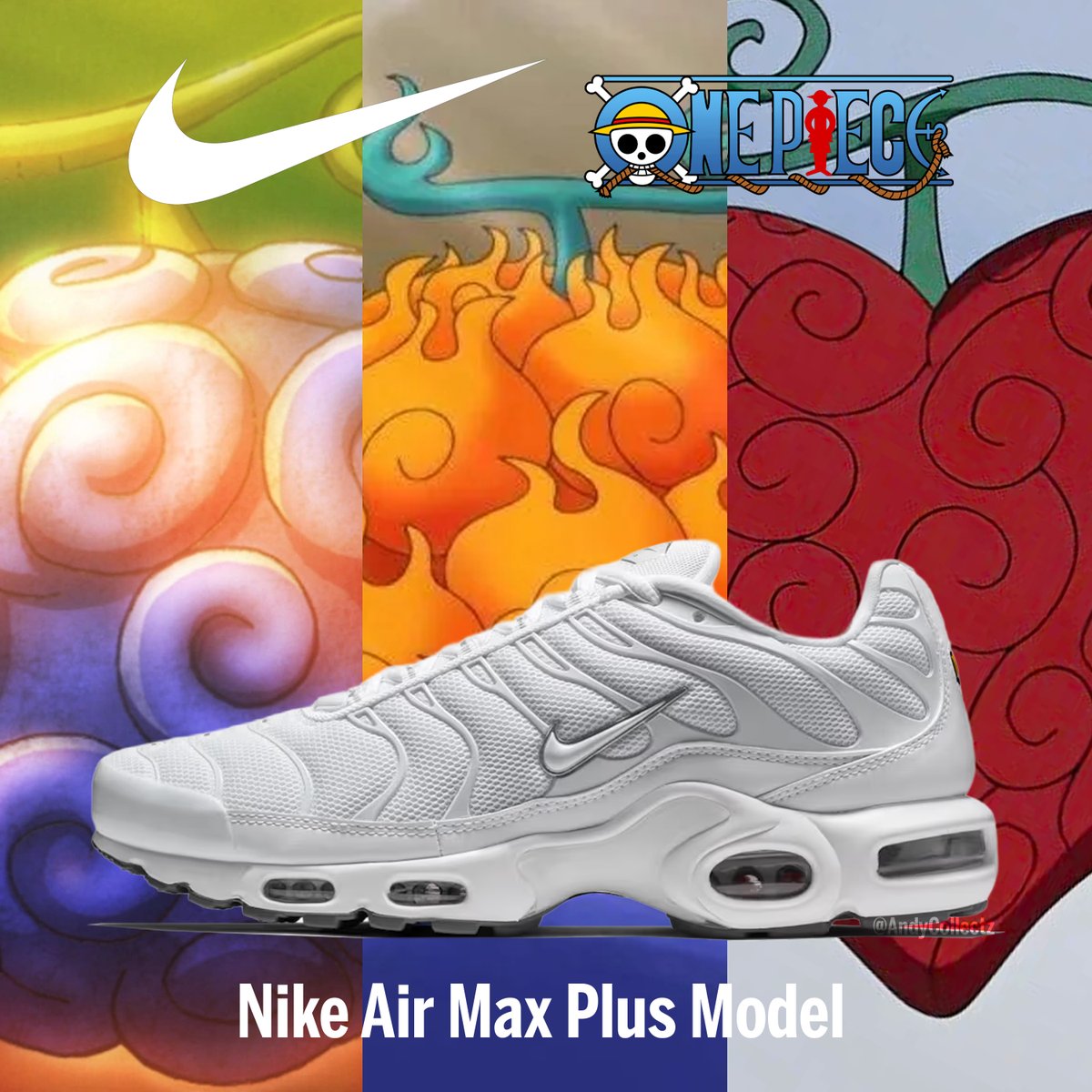 ONE PIECE × NIKE × ONE PIECE のコラボスニーカー AIR MAX PLUS が2026年秋に発売予定