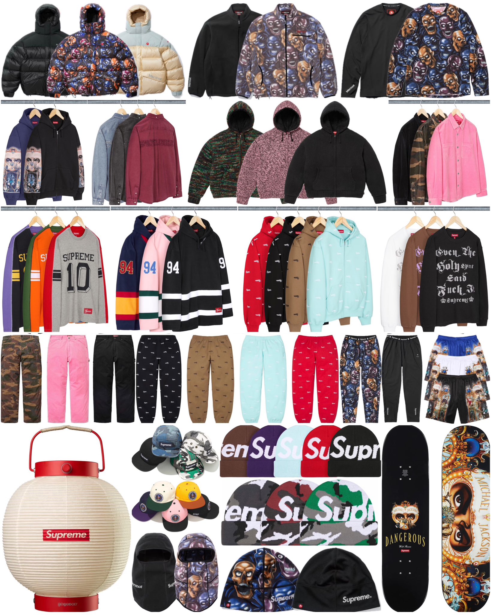 Supreme 2025年秋冬コレクション WEEK18 のドロップリストが公開