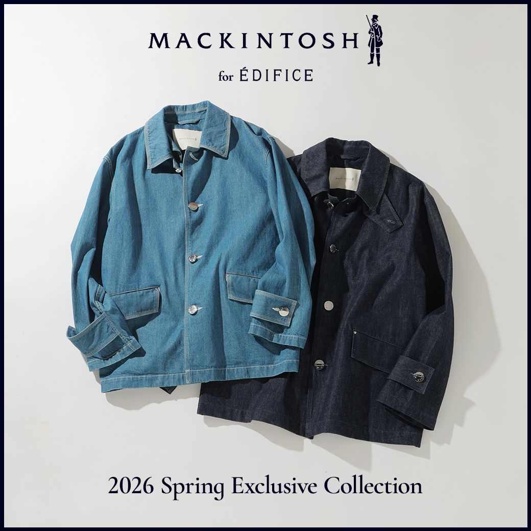 ÉDIFICE × MACKINTOSH 26SS『HUMBIE SHORT SL』の先行予約が開始