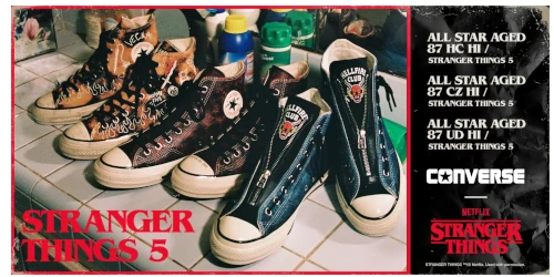 CONVERSE × Stranger Things のコラボスニーカー第2弾が1月23日(金)に発売予定