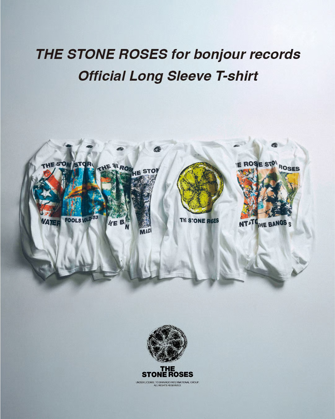 bonjour records × THE STONE ROSES『Long Sleeve Tee』の先行予約が開始