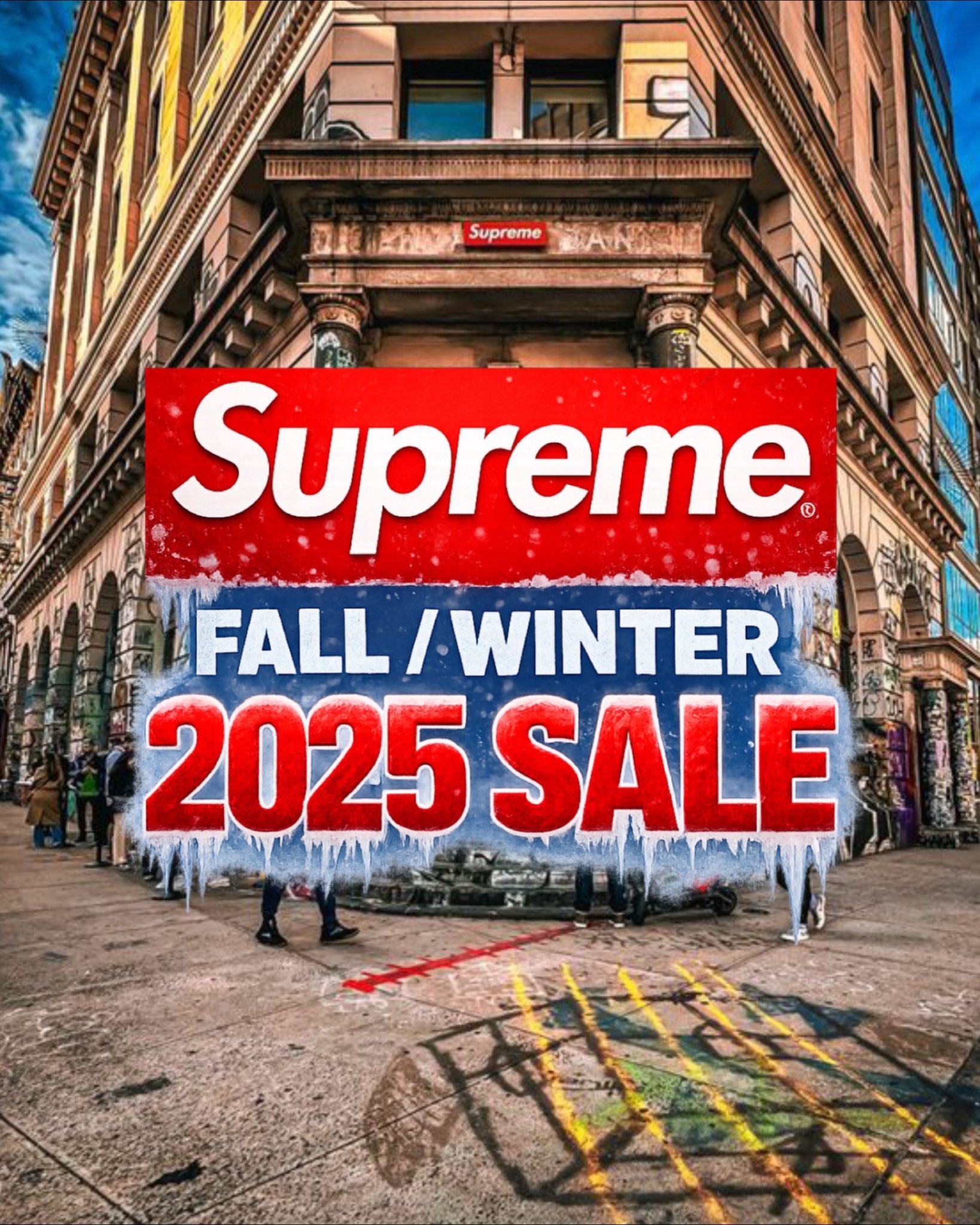 Supreme 2025年秋冬セールが海外で1月15日(木)より開催予定