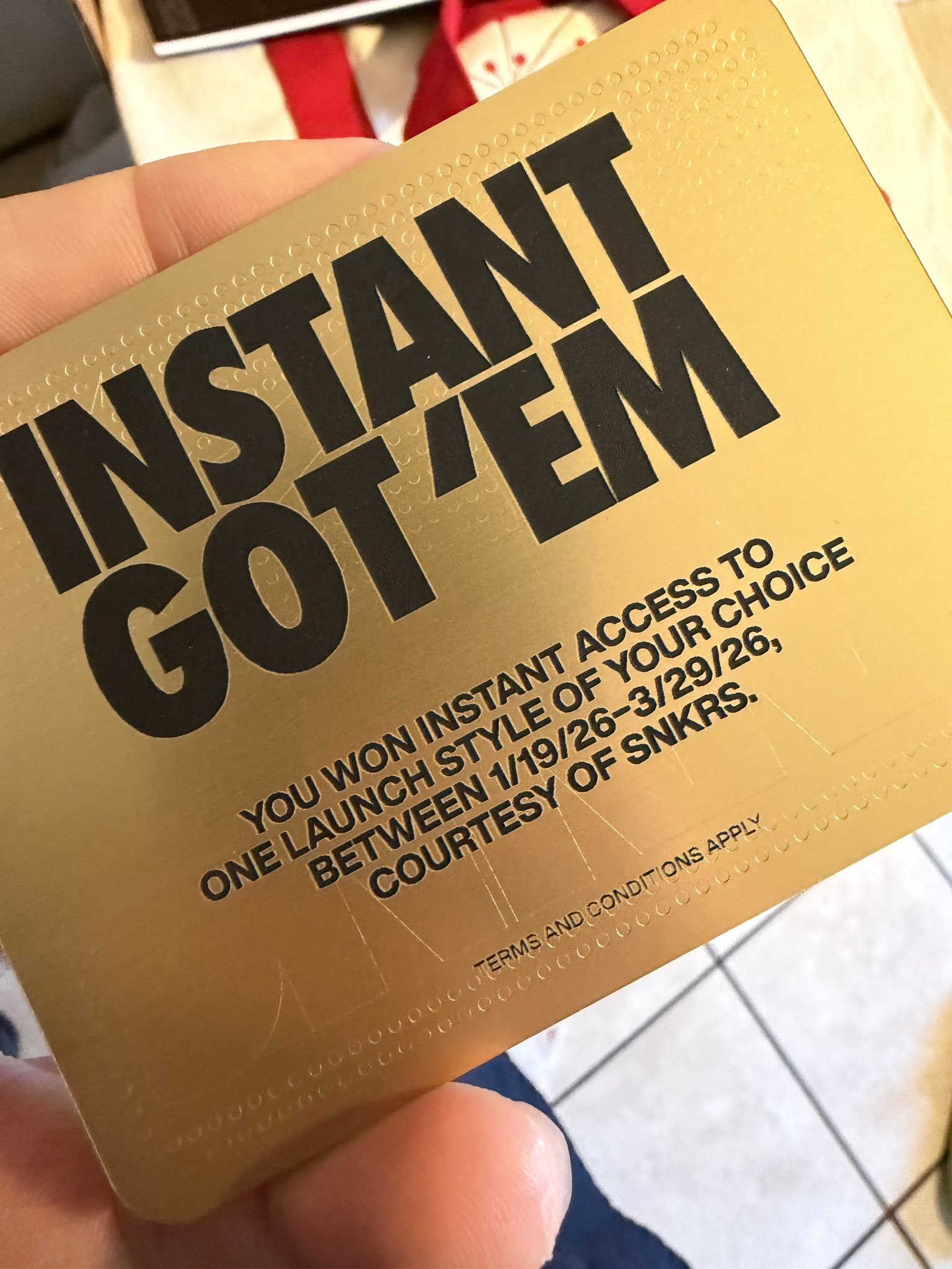 NIKE が『GOT'EM GOLDEN TICKET』の配布を開始