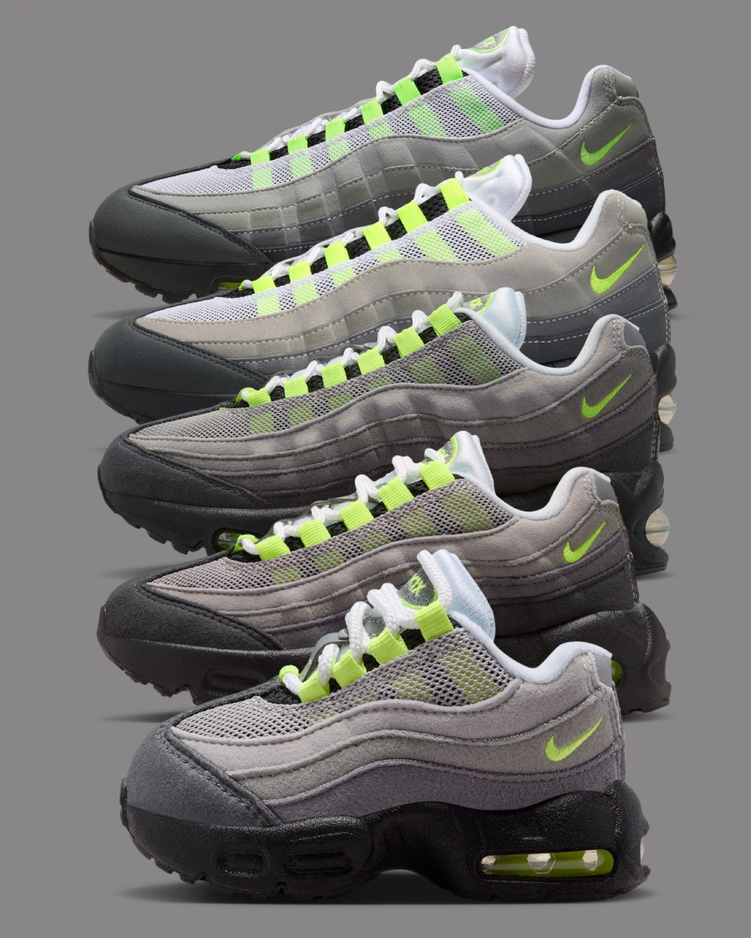 NIKE AIR MAX 95 OG BIG BUBBLE “Neon” がフルファミリーにて発売予定