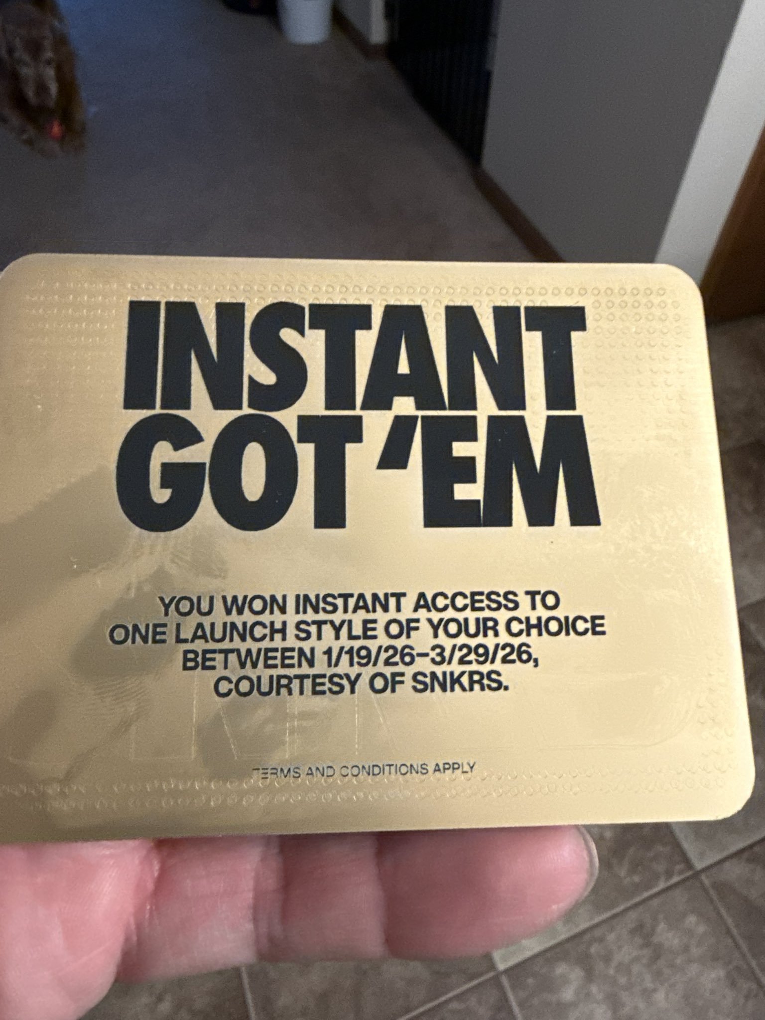 NIKE が『GOT'EM GOLDEN TICKET』の配布を開始