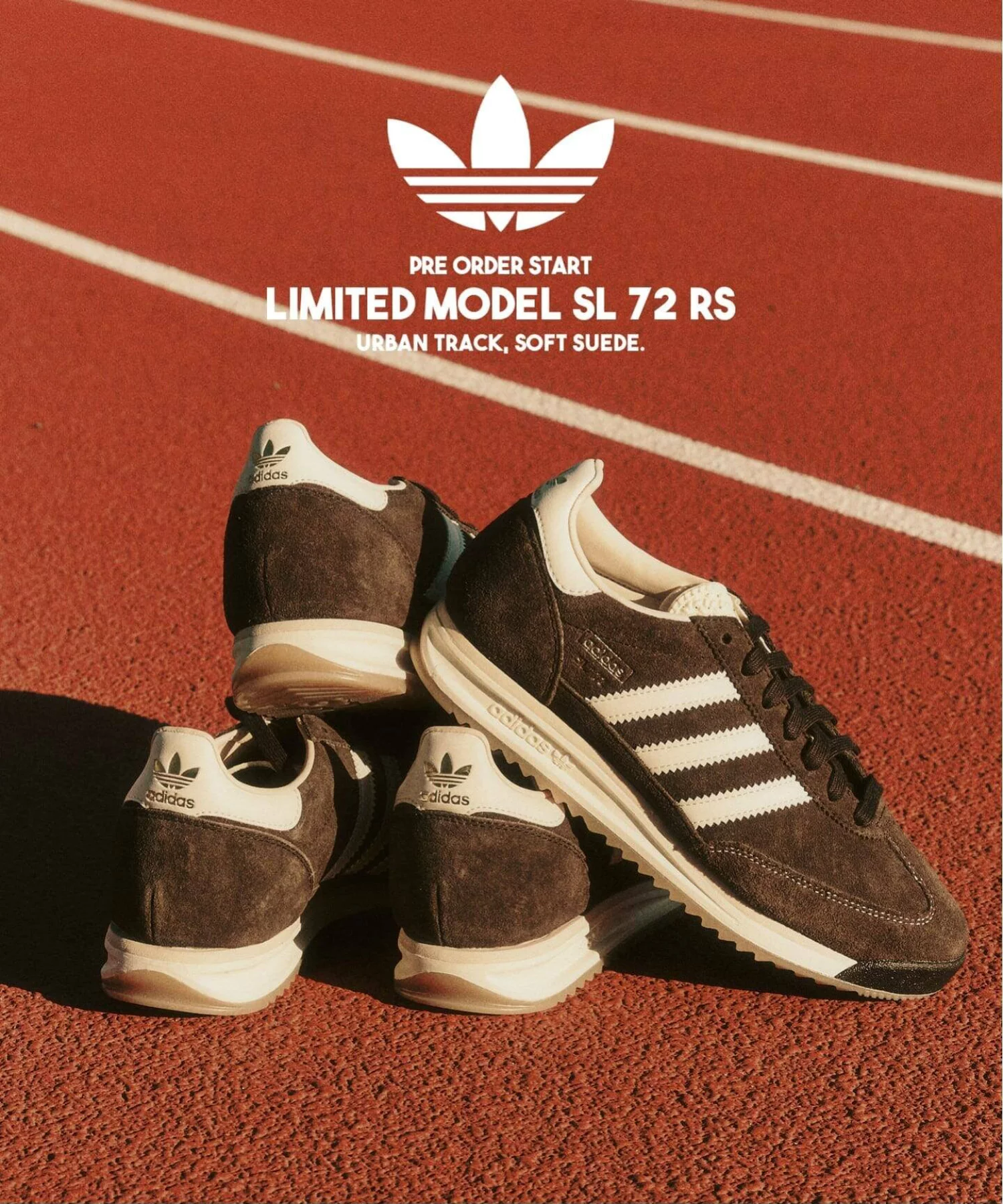 417 EDIFICE 限定展開となる adidas SL 72 RS “Brown” の先行予約が開始