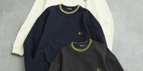 BEAUTY&YOUTH UNITED ARROWS × FRED PERRY 26SS『Twin Tipped Crew Neck Sweat』が発売