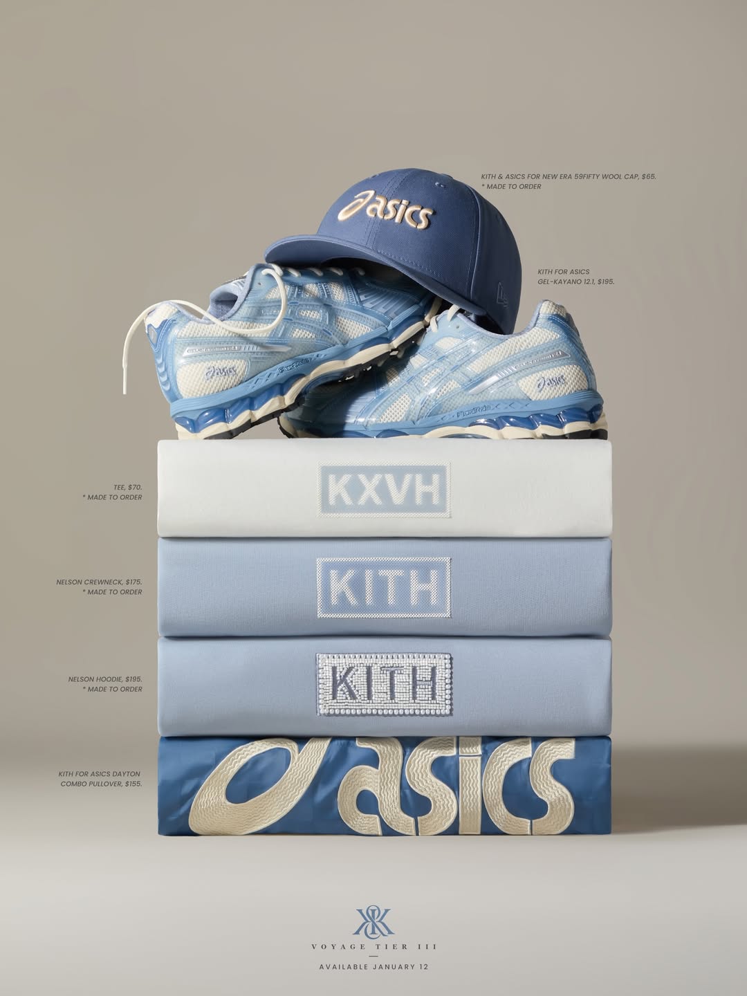 KITH for ASICS “Loyalty Exclusive Collection” が1月12日(月)発売