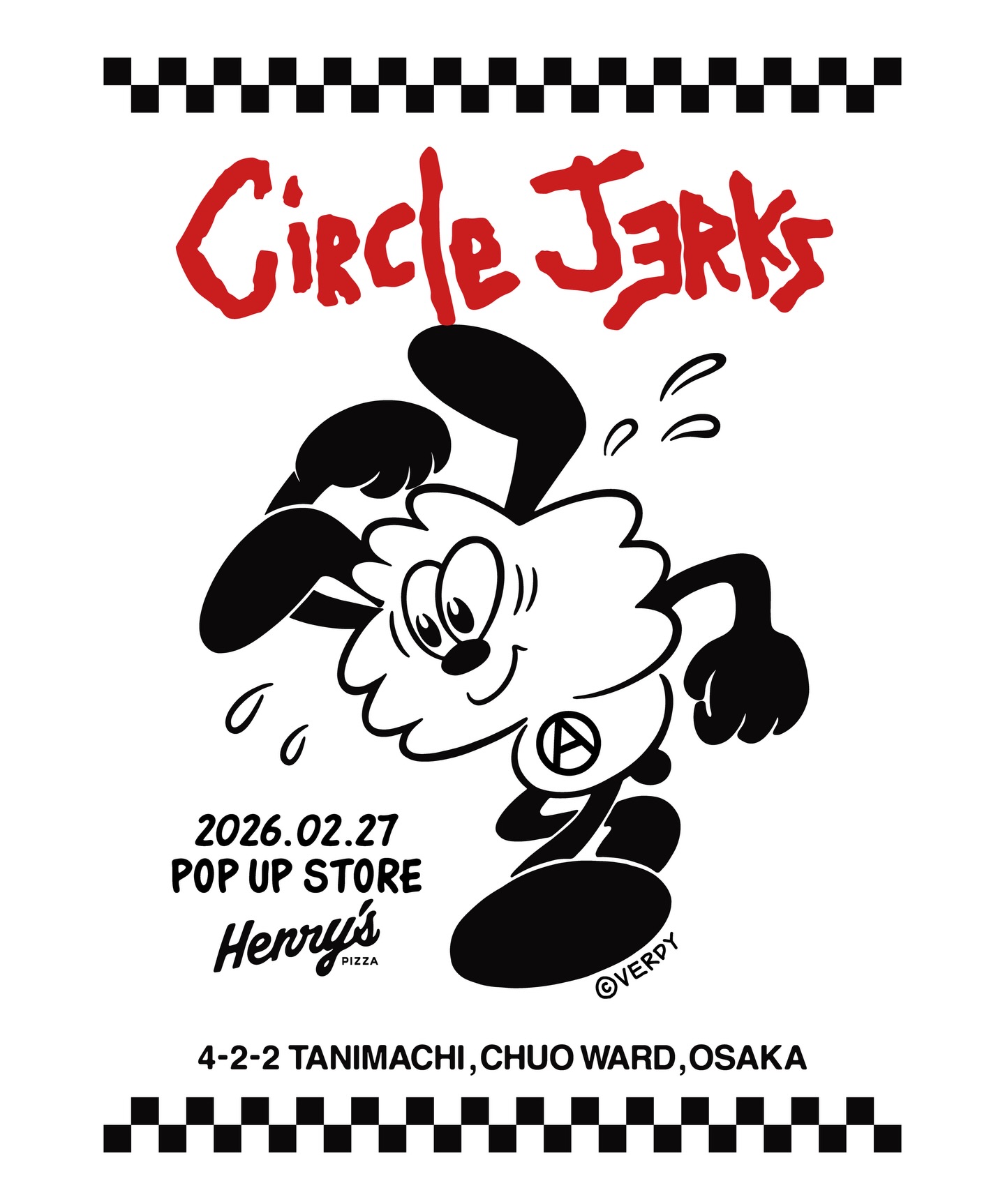 LAパンク界のレジェンド Circle Jerks と VERDY のコラボアイテムが本日より発売