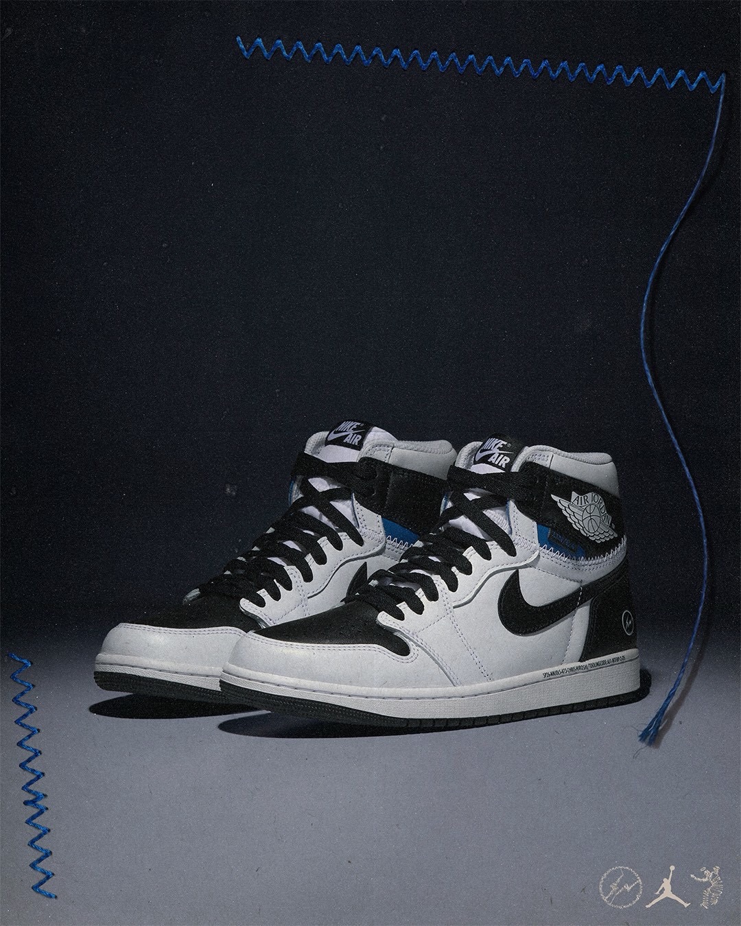 fragment design × UNION × NIKE AIR JORDAN 1 “White/Black” が2月7日(土)発売予定