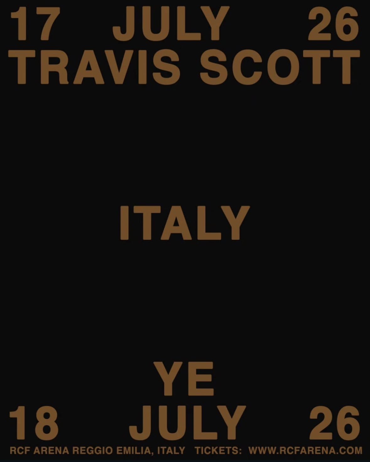 Travis Scott と Ye がイタリアの音楽フェス HELLWATT FESTIVAL にヘッドライナーとして登場