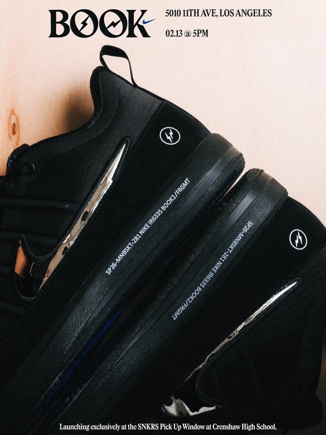 fragment design × NIKE BOOK 2 のLA限定モデルが2月13日(現地時間)発売