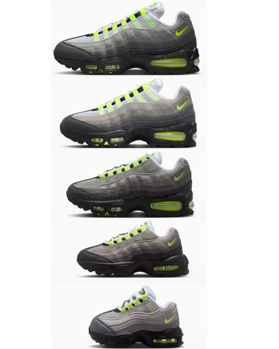 NIKE AIR MAX 95 OG BIG BUBBLE “Neon” が海外 SNKRS に登場