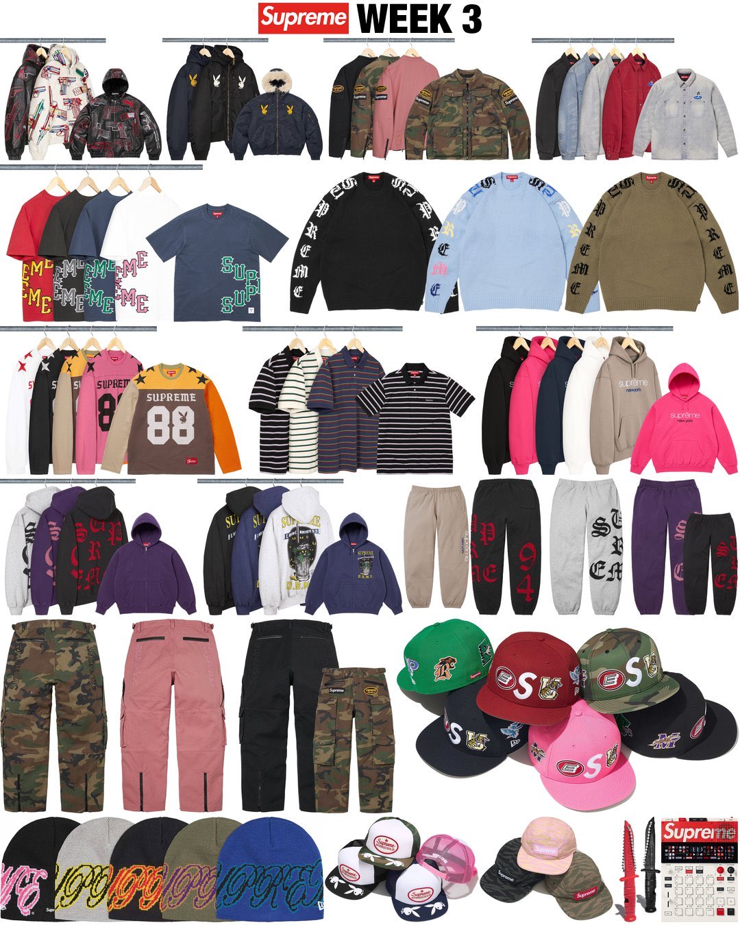 Supreme 2026年春夏コレクション WEEK3 のドロップリストが公開