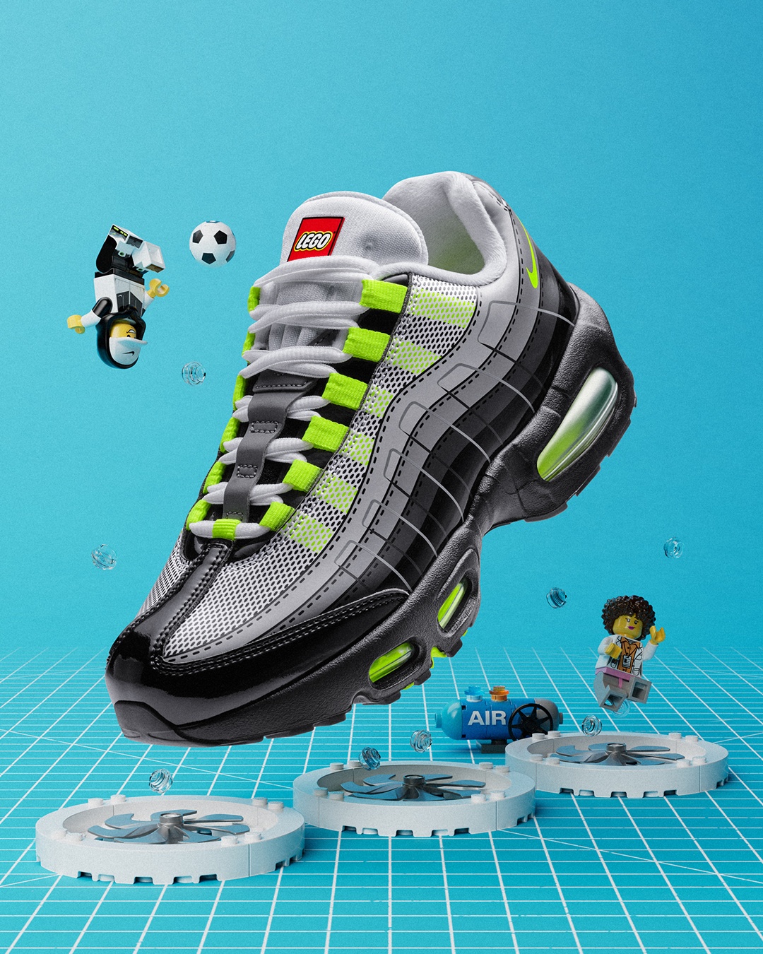 LEGO® × NIKE AIR MAX 95 “Neon” が3月28日(土)発売予定
