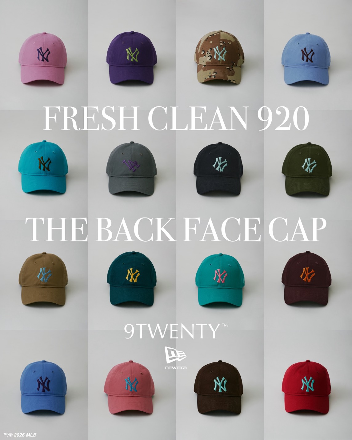 JOURNAL STANDARD × New Era® 26SS『The "Back Face" Cap Fresh Clean 920』が4月28日(火)に発売予定