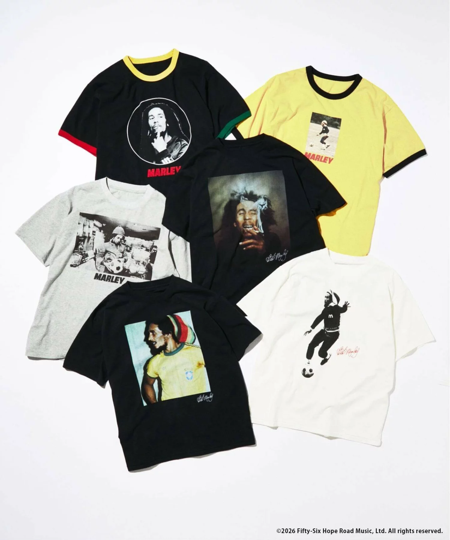 JOURNAL STANDARD × Bob Marley 26SS『Printed T-shirt』の先行予約が開始